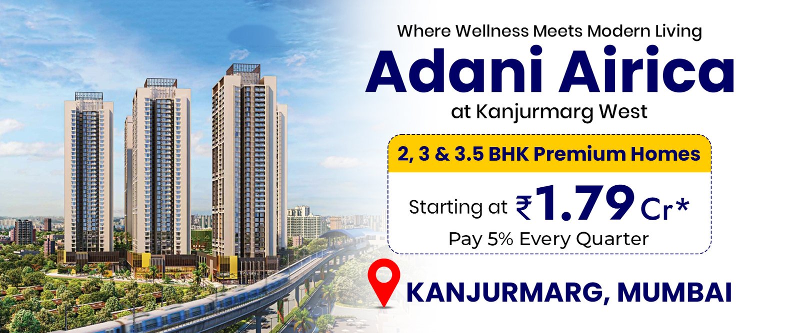 Adani Airica Full Banner